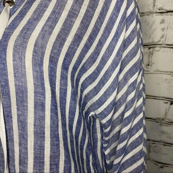 Rails Linen Blend Conductor Striped Tunic Top Size XS Coastal - Picture 4 of 7